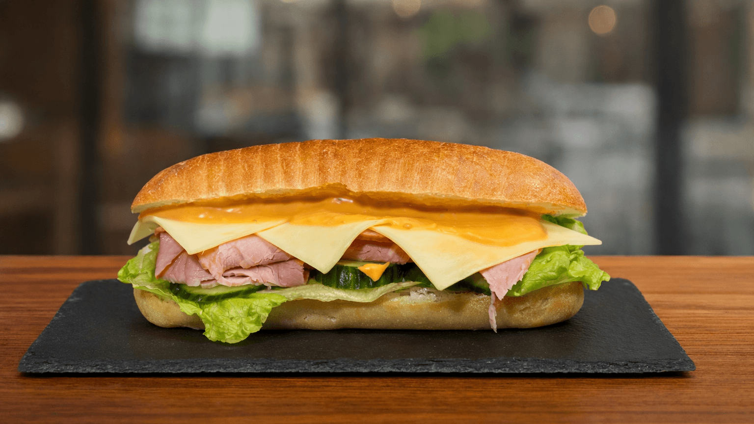 Чабата "Ham & Cheese "